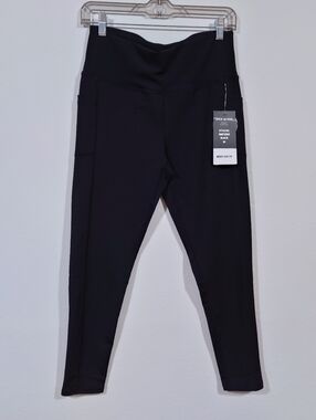 Dyce Active Black Leggings Size M High Waisted Phone Pocket NWT